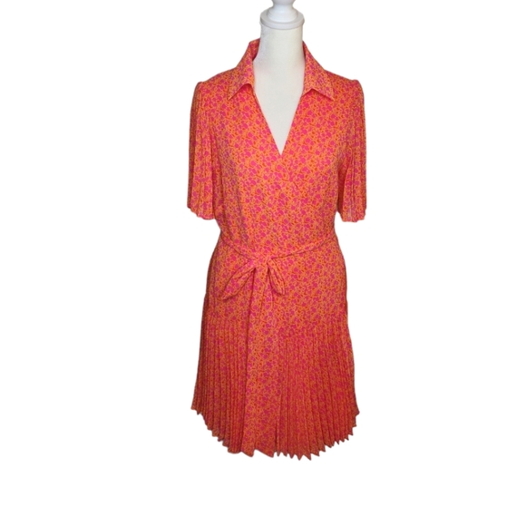 Alexis Dresses Alexis For Target Wrap Orange And Pink Dress With